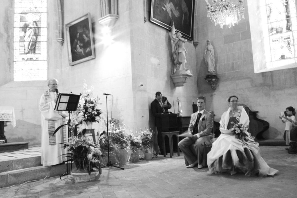 Mariés à l'eglise